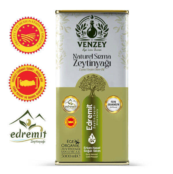 Edremit Naturel Soğuk Sıkım Zeytinyağı 5L